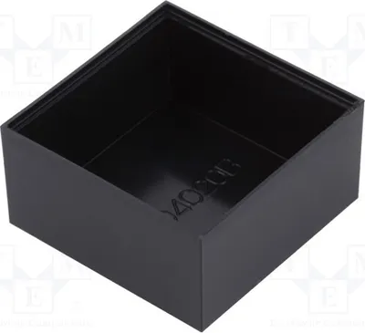 Produktbild von 5x Gehäuse: zum Eingießen X: 40mm Z: 20mm  Y: 40mm  schwarz G404020B  A Eingießgeh