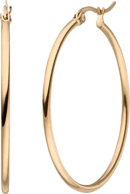 Produktbild von Creolen Edelstahl roségoldfarben beschichtet Ohrringe 40 mm
