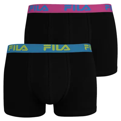 Produktbild von FILA Herren Boxershorts aus weicher Baumwollmischung, doppelter Frontbereich, 2er Pack