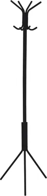Produktbild von Kleiderständer Garderobenständer ARIST Standgarderobe Kleiderstange aus Metall mit 8 Kleiderhaken, schwarz lackiert