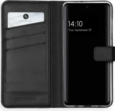 Immagine prodotto di Custodia a libro in vera pelle Selencia per Samsung Galaxy A51 - Nero