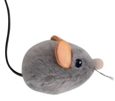 Immagine prodotto di Catstages, giocattolo per gatti, topolino che fischia, colore grigio