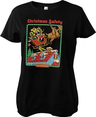 Produktbild von Christmas Safety Girly Tee - XX-Large  - Black