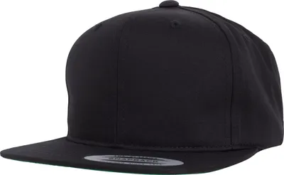 Immagine prodotto di FLEXFIT 6308 | Pro-Style Twill Snapback Cap per giovani, parte inferiore della visiera verde - Colore: Nero - Taglia: J (2-6)