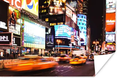 Produktbild von MuchoWow® Poster New York - Straße - Auto 90x60 cm - Schlafzimmer