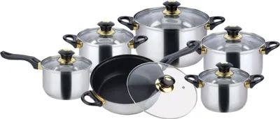 Zdjęcie produktu dla Kinghoff garnki Jumbo 12 ele KH4441