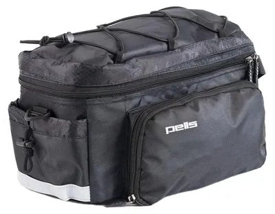 Produktbild von Gepäckträgertasche PELLS Loculo 15 l Schwarz wasserabweisend mit Regenhülle