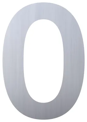 Produktbild von Hausnummer ''0'' Edelstahl
