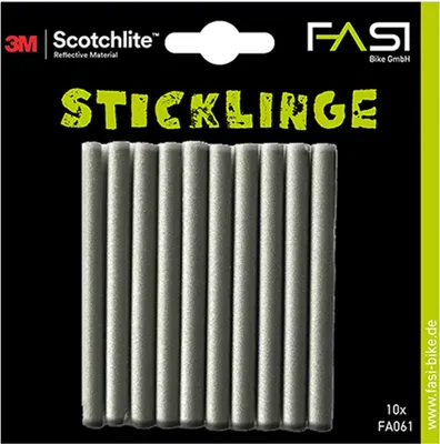 Immagine prodotto di Faretti a raggi Fasi STICKLINGE, 3M Scotchlite, 10 pezzi, argento