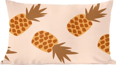 Produktbild von MuchoWow® Zierkissen Sofakissen Wohnzimmer Dekokissen 50x30 cm Sommer - Ananas - Pastell - Wohnzimmerdekoration - Polster mit Photo