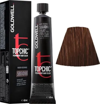 Produktbild von Goldwell Topchic Elumenated, Braun, 5BG@KK, Brown Gold Elumenated Intense Copper, Unisex, 60 ml, Alle Haare