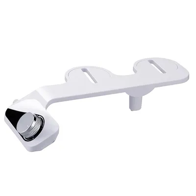 Produktbild von Bidet-Aufsatz für WC-Sitz, nicht elektrisch, selbstreinigend, zwei einziehbare Düsen, einfache Installation, einstellbarer Wasserdruck für die Intimreinigung