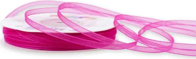 Produktbild von Organzaband 3mm x 50m Rolle Fuchsia