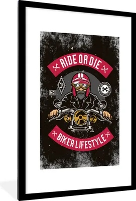 Produktbild von MuchoWow® MuchoWow® Gerahmtes Poster Mancave - Motor - Männer - Retro 60x90 cm - Poster mit zchwarzem Bilderrahmen - Dekoration - Wandposter Wohnzimmer - Hochwertig