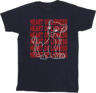 Produktbild von Disney - "The Lion King Heart Of A Lioness" T-Shirt für Herren BI32698 (XL) (Marineblau)