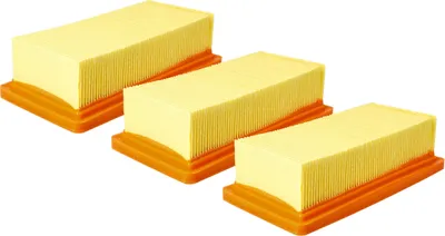 Produktbild von vhbw 3x Flachfaltenfilter Ersatz für Kärcher KFI 7420, 6.415-953.0 für Staubsauger