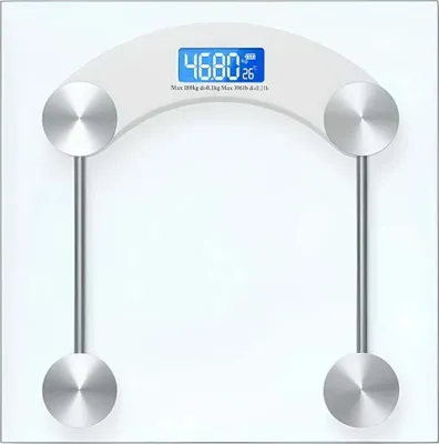 Obrázek produktu pro Avizar, digitální osobní váha 180 kg 30x30 cm s LCD displejem, bílá