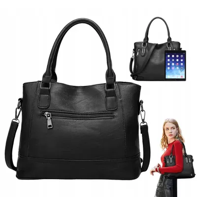 Produktbild von Frauen Tragetasche Schultertasche Umhängetasche Damen Kunstleder Handtasche
