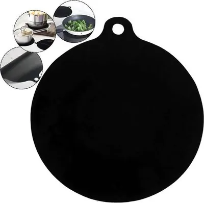 Image de Tapis de protection antidérapant en silicone pour tables de cuisson à induction - épaisseur 3 mm - protège des rayures et de la chaleur (max. 250 °C) - Noir