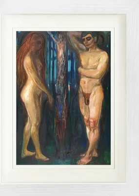 Produktbild von Edvard Munch Gerahmtes Bild Mit Edlem Passepartout | Wand-Bilder | Im Bilderrahmen - Metabolismus, 1898-1899 (40 x 30 cm)