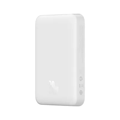 Produktbild von Baseus Magnetic Powerbank, MagSafe, USB-C, 10.000mAh, 20W, weiß