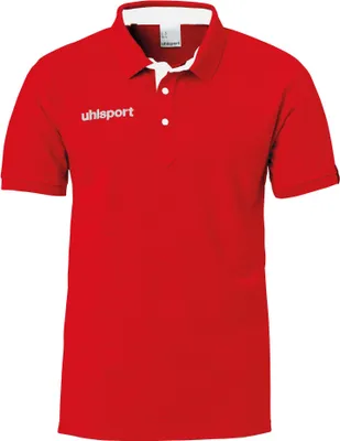 Obrázek produktu pro Uhlsport Football Essential Prime Polo Shirt Dětská polokošile červená bílá velikost 140