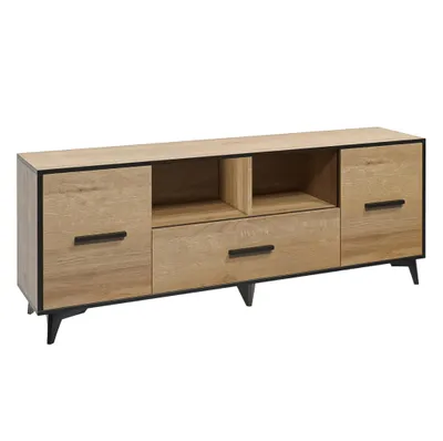 Produktbild von AX LIVING TV Regal Fabriani 2T1S Lowboard TV Eiche Riviera 179 cm