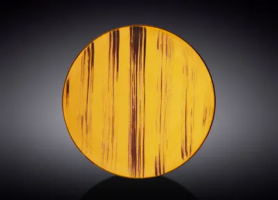 Image de Wilmax, assiette à dessert de 23 cm, couleur jaune, en porcelaine