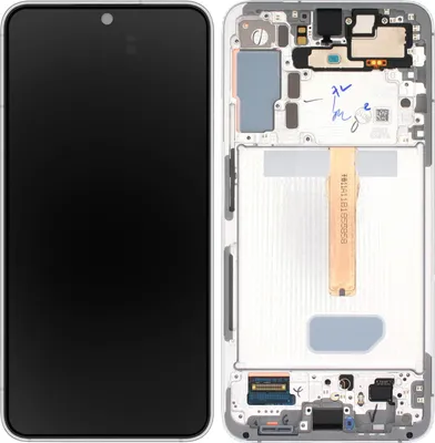 Produktbild von Samsung Display-Einheit + Rahmen für S906 Galaxy S22+ weiß GH82-27500B