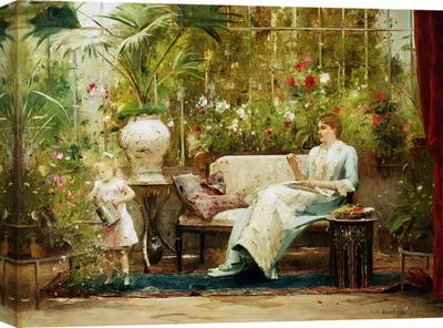 Obrázok produktu pre Plátno Mihaly Munkacsy, Ochotný pomocník - 100x70 cm