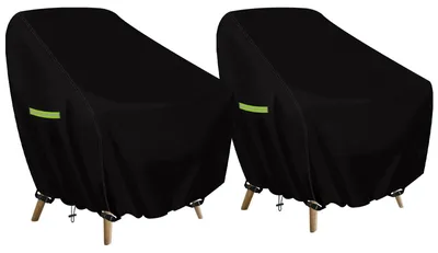Immagine prodotto di Omgoods - Set di 2 coperture per sedie da giardino, dimensioni 89 x 97 x 74 cm, impermeabili