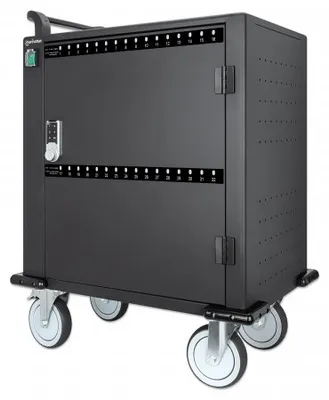 Zdjęcie produktu dla Manhattan 716000, Wózek przenośny do zarządzania urządzeniami, Czarny, 2,2 cm, 33 cm, 23,5 cm, 2 m