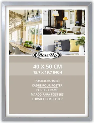 Produktbild von Posterrahmen 40 x 50 cm silber