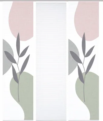 Produktbild von 84074 FRONDA Schiebegardine, recyceltem Polyester 245x60 cm