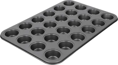 Obrázok produktu pre Naroote Mini Muffin Pan, Cup Cake Pan Non-Stall Carbon Steel Malá okrúhla miska na pečenie palaciniek s 24 Cup Muffin Pan Mini Cupcake Pans for the Home Kitchen