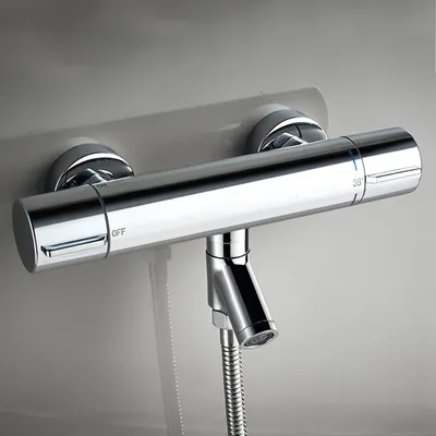 Obrázek produktu pro Termostatická sprchová baterie, 38 °C, vana, sprchový termostat, chromovaný