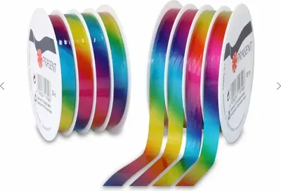 Produktbild von Ringelband Multispule 10mmx20m Poly Rainbow