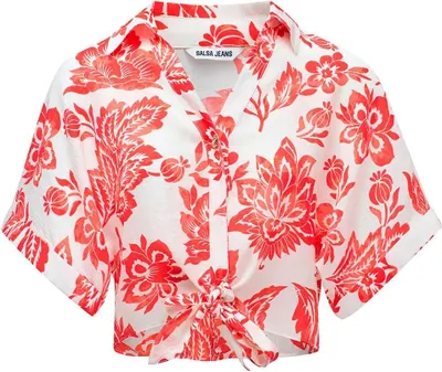 Immagine prodotto di Salsa Jeans 21009457 Camicia a manica corta dal taglio ampio Bianco S Donna Bianco S