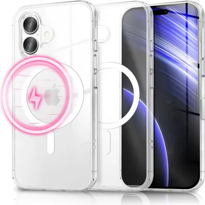 Produktbild von MagSafe Hülle "Lumex" für iPhone 17 - Extrem Klar, Clear Stay Formel, Schlank & Kratzfest, PC Case & TPU Rahmen - Transparent