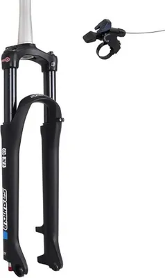 Zdjęcie produktu dla Widelec amortyzowany SR Suntour SR SF22 X1 Coil RLR 27.5' biały Taper SL 272 mm 120mm, biały