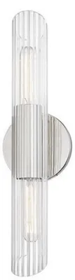 Obrázek produktu pro Casa Padrino nástěnná lampa stříbrná 12,1 x 8,9 x v. 43,8 cm - nástěnná lampa do obývacího pokoje