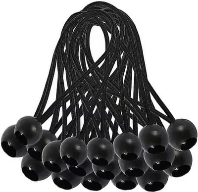 Produktbild von Spanngummis mit Kugel 30 Stück, Planenspanner mit Kugel 15cm, Gummispanner Zeltgummis Expanderschlingen Gummischlaufen für Planen Zelt Banner