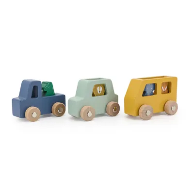 Produktbild von Trixie Holzspielzeug - Tierauto Set - - nachhaltig
