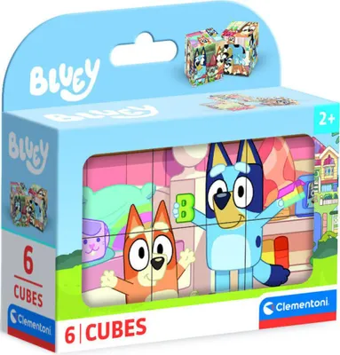 A box of Clementoni Bluey Würfel Puzzle Kinder.