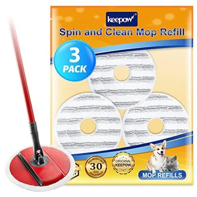 3er Pack Ersatz-Moppbezüge aus Mikrofaser für Spin & Clean