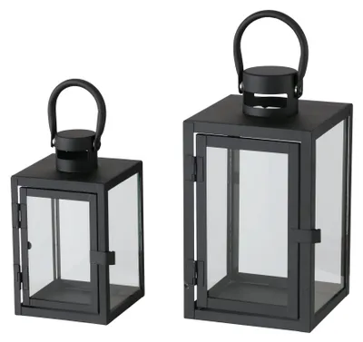 Immagine prodotto di Boltze Laterne Arana Leuchte Schwarz Klarglas Lichtquelle Quadratisch 2028122