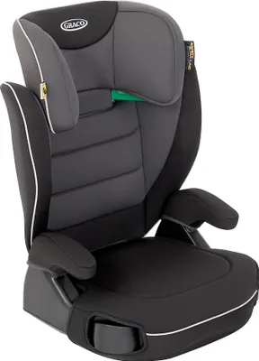 Image de Graco Logico™ L i-Size R 129, siège pour enfant env. 3,5 à 12 ans (100 à 150 cm), accoudoirs réglables en hauteur, housses de siège lavables, installation avec la ceinture du véhicule, siège pour enfant noir, Midnight
