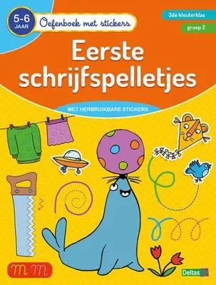 Produktbild von Deltas -Übungsbuch mit Aufklebern - Erste Schreibspiele (5-6 Jahre)