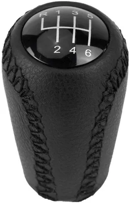 Productafbeelding van Universele versnellingspookknop van leer - Geschikt voor Mazda 3/5/6/CX-7/MX-5 - 100% nieuw - Gewicht: 79 gram - Versnellingspook