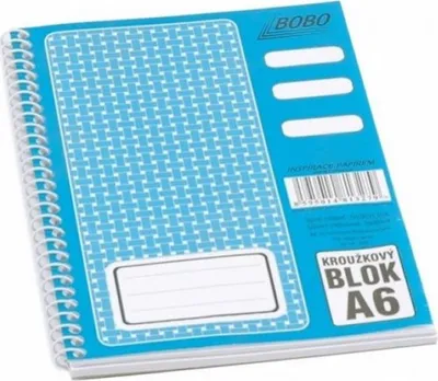 Obrázek produktu pro Blok, A6, s boční vazbou, čistý, 50 listů